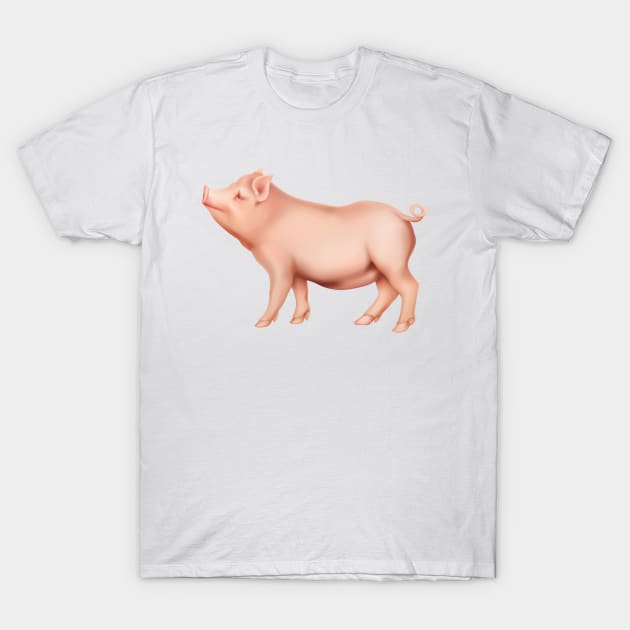 Pink Pig Strut T-Shirt by dcohea